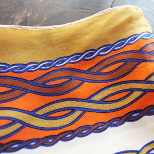 silk rope design square scarf made in Italy