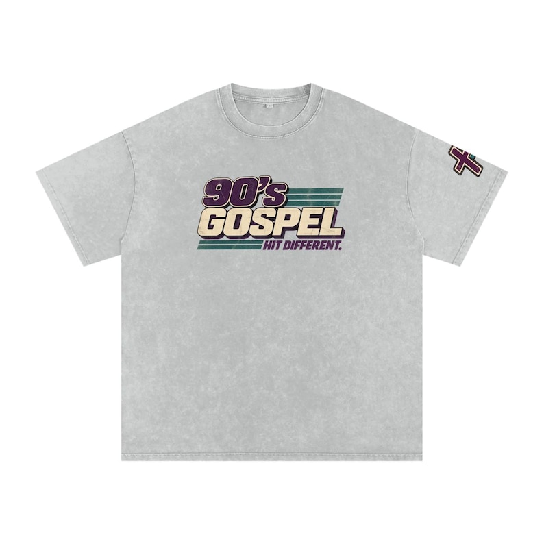 90's Gospel Hit Different Snow Washed T-Shirt