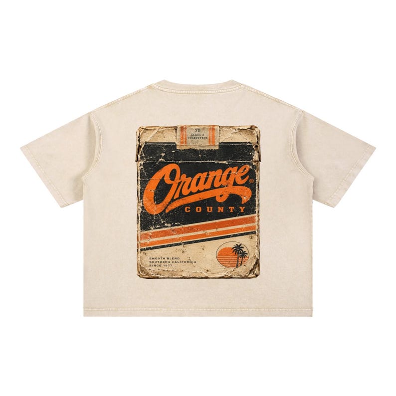 Orange County Mineral Wash Boxy Cotton T-Shirt