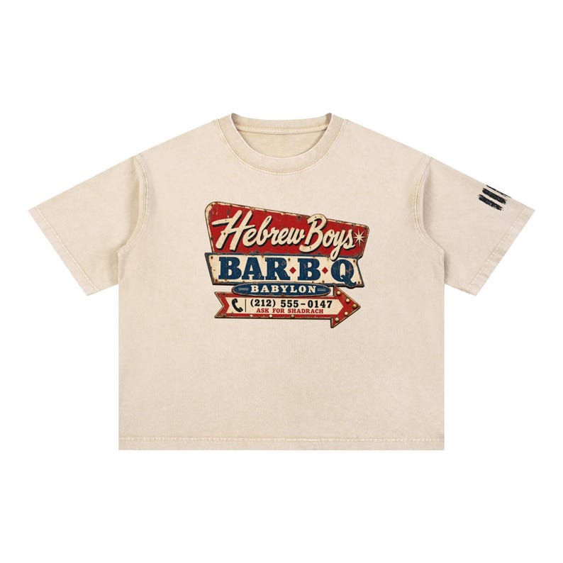 Hebrew Boys Bar-B-Q Mineral Wash T-Shirt
