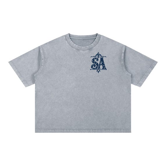 San Antonio River Walk Blend — Mineral Wash Boxy Cotton T-Shirt