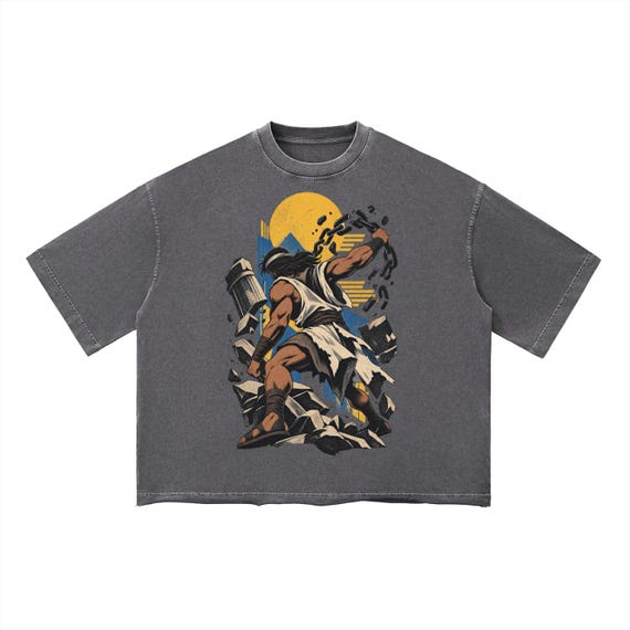 Samson Manga Vintage Wash Boxy T-Shirt