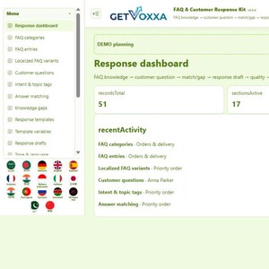 FAQ & Customer Response Kit | Local WebApp, No Subscription screenshot 1