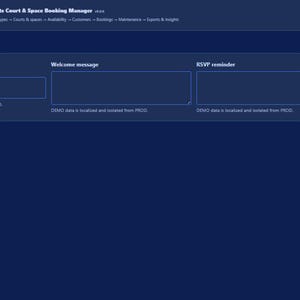 Sports Court & Space Booking Manager | Local WebApp, No Subscription screenshot 4
