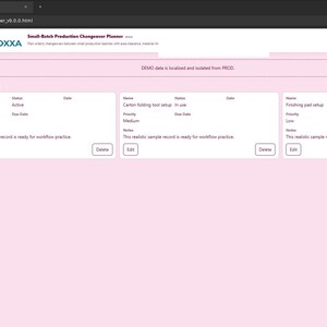 Small-Batch Production Changeover Planner screenshot 6