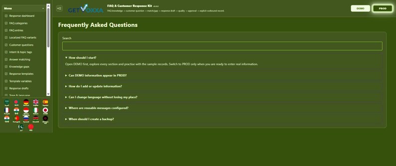 FAQ & Customer Response Kit | Local WebApp, No Subscription screenshot 7