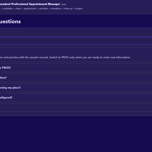 Independent Professional Appointment Manager | Local WebApp, No Subscription screenshot 6