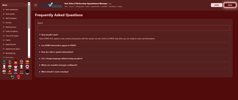 Hair Salon & Barbershop Appointment Manager | Local WebApp, No Subscription screenshot 7