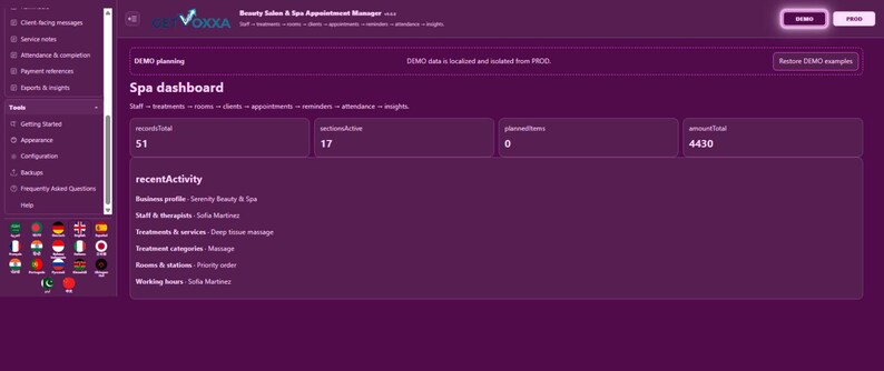 Beauty Salon & Spa Appointment Manager | Local WebApp, No Subscription screenshot 2