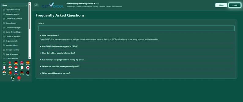 Customer Support Response Kit | Local WebApp, No Subscription screenshot 7