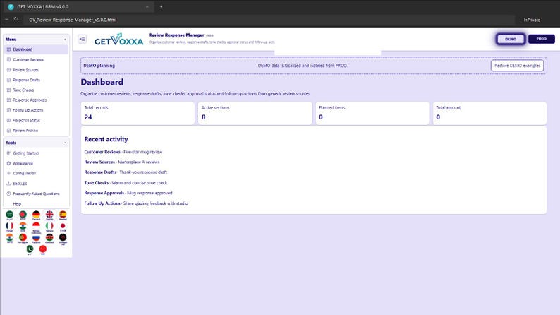 Review Response Manager screenshot 1