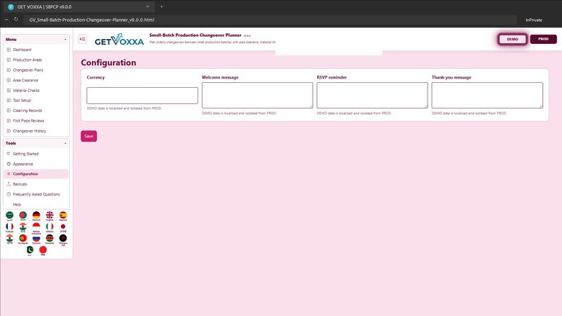 Small-Batch Production Changeover Planner screenshot 12