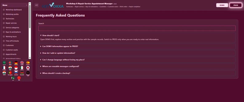 Workshop & Repair Service Appointment Manager | Local WebApp, No Subscription screenshot 7