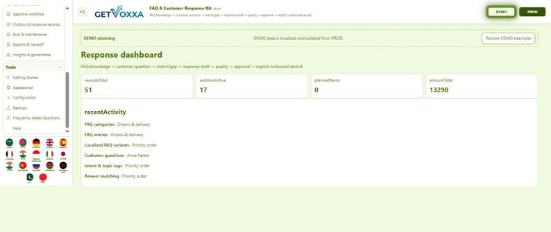 FAQ & Customer Response Kit | Local WebApp, No Subscription screenshot 2