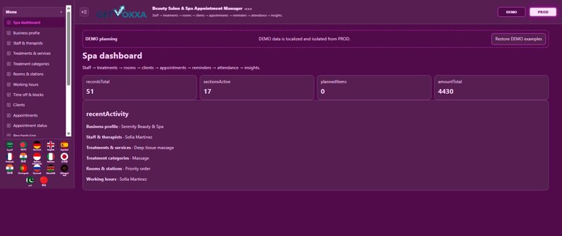 Beauty Salon & Spa Appointment Manager | Local WebApp, No Subscription screenshot 1