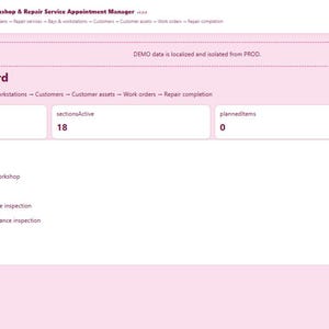 Workshop & Repair Service Appointment Manager | Local WebApp, No Subscription screenshot 2