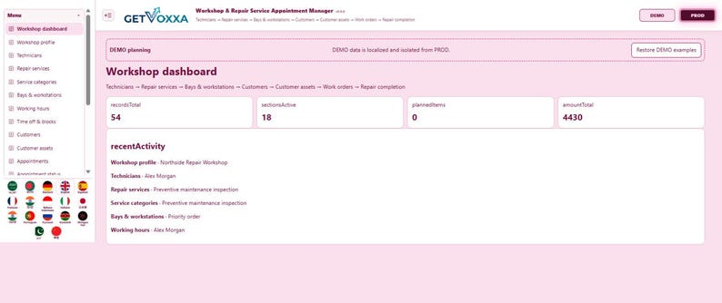 Workshop & Repair Service Appointment Manager | Local WebApp, No Subscription screenshot 1
