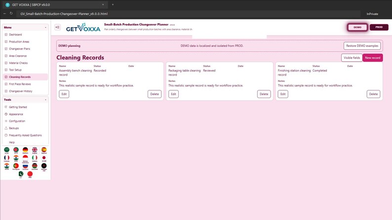 Small-Batch Production Changeover Planner screenshot 7