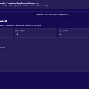 Independent Professional Appointment Manager | Local WebApp, No Subscription screenshot 2
