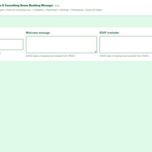 Room & Consulting Room Booking Manager | Local WebApp, No Subscription screenshot 4