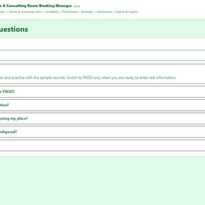 Room & Consulting Room Booking Manager | Local WebApp, No Subscription screenshot 6