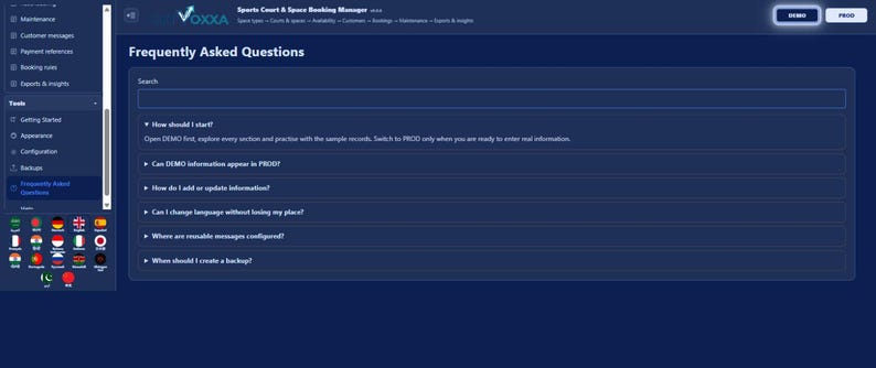 Sports Court & Space Booking Manager | Local WebApp, No Subscription screenshot 6