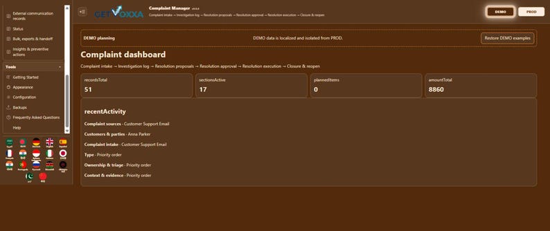 Complaint Manager | Local WebApp, No Subscription screenshot 2