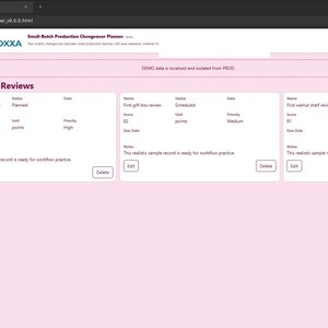 Small-Batch Production Changeover Planner screenshot 8