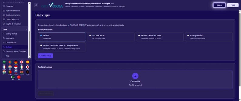 Independent Professional Appointment Manager | Local WebApp, No Subscription screenshot 5