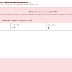 Hair Salon & Barbershop Appointment Manager | Local WebApp, No Subscription screenshot 2
