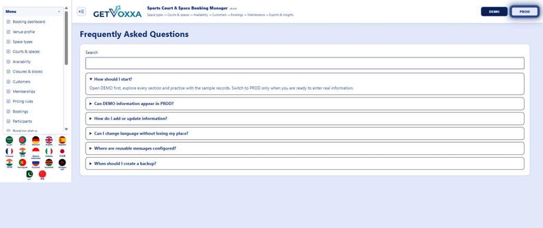 Sports Court & Space Booking Manager | Local WebApp, No Subscription screenshot 7