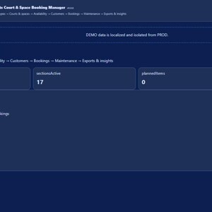 Sports Court & Space Booking Manager | Local WebApp, No Subscription screenshot 2