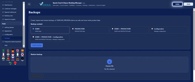 Sports Court & Space Booking Manager | Local WebApp, No Subscription screenshot 5