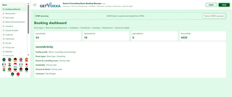 Room & Consulting Room Booking Manager | Local WebApp, No Subscription screenshot 1