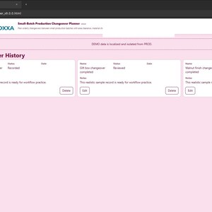 Small-Batch Production Changeover Planner screenshot 9