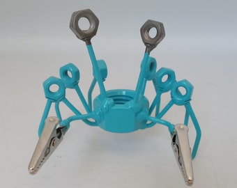 Blue Crab Metal Sculpture