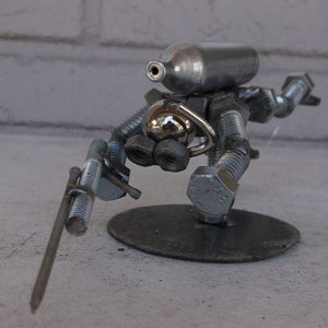 Scuba Diver, Metal Bolt Figurine, Water sports