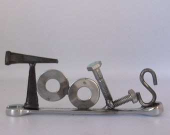 Tools, miniature welded metal wrench, Father's Day present, Gift for dad, handyman, mechanic