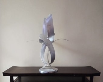 Modern Aluminum Sculpture, Rise, Luxury Aluminum Indoor Outdoor Landscape Art