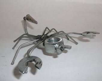 Miniature Scorpion Recycled Metal Sculpture Art Figurine