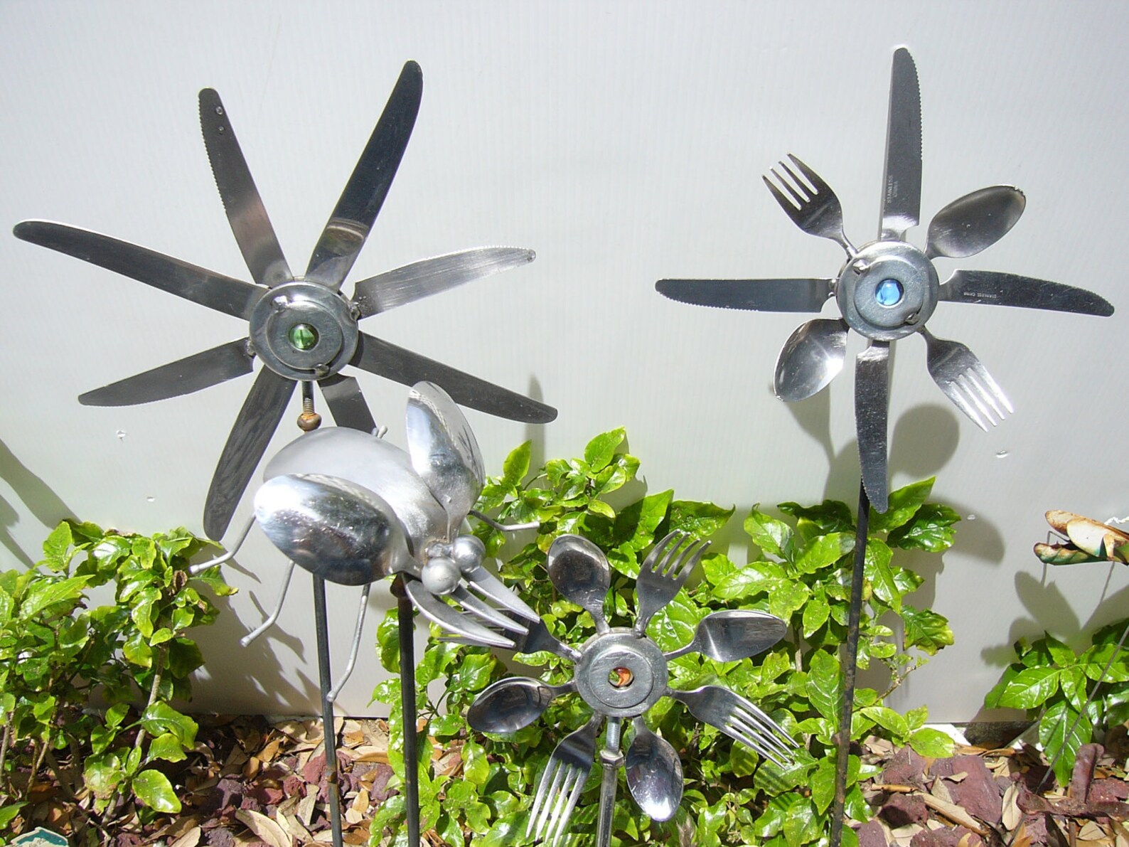 Spoon and Fork Sunflower Garden Artgreen Etsy