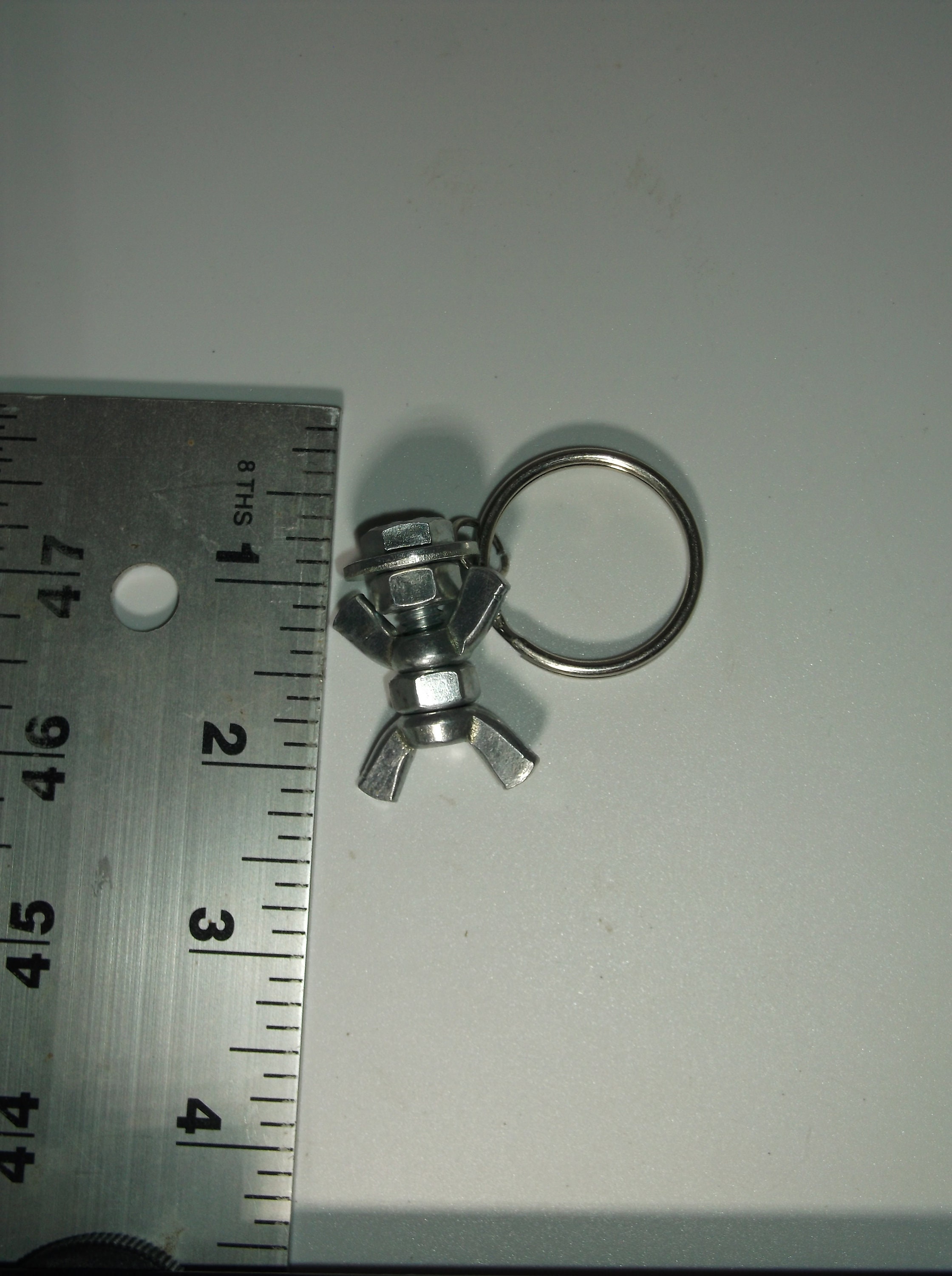 Miniature Man Key Chain Tiny Person Nut and Bolt Key Chain Etsy