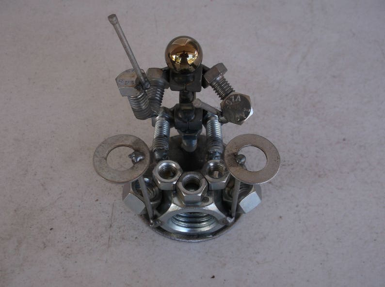 Metal Drummer Figurine, Drummer, Musicians image 8