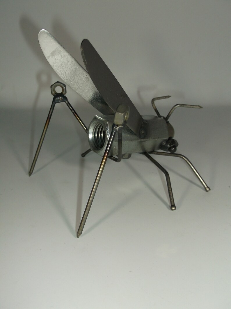 Grasshopper Metal Sculpture Insects Garden Stake Yard Art - Etsy Canada