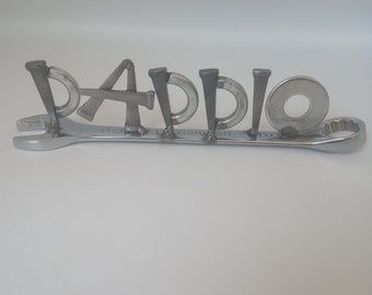 Daddio welded wrench, Father's Day present,  Handyman tools, mechanic, metal art