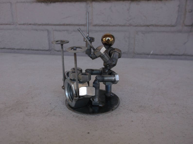 Metal Drummer Figurine, Drummer, Musicians image 9