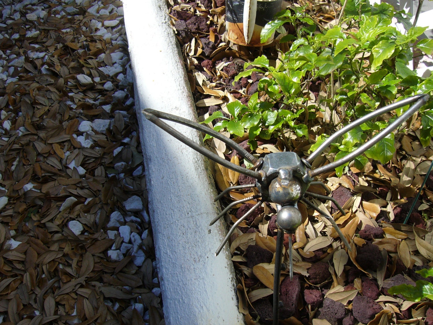 Mosquito Metal Sculpture Garden Stake 