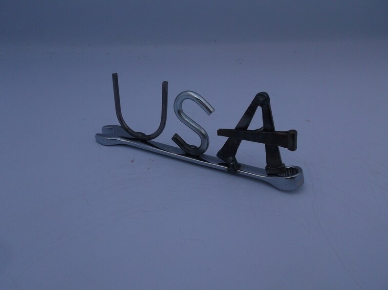 USA, tiny wrench, miniature gift ideas, recycled, up cycled, welded metal art image 5