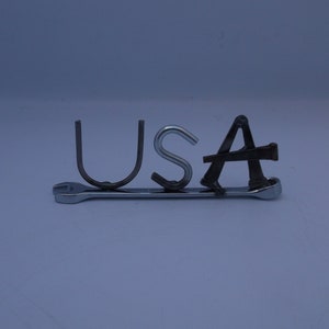 USA, tiny wrench, miniature gift ideas, recycled, up cycled, welded metal art image 3