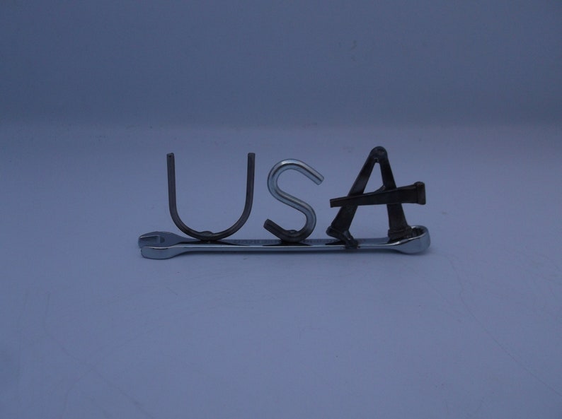 USA, tiny wrench, miniature gift ideas, recycled, up cycled, welded metal art image 3